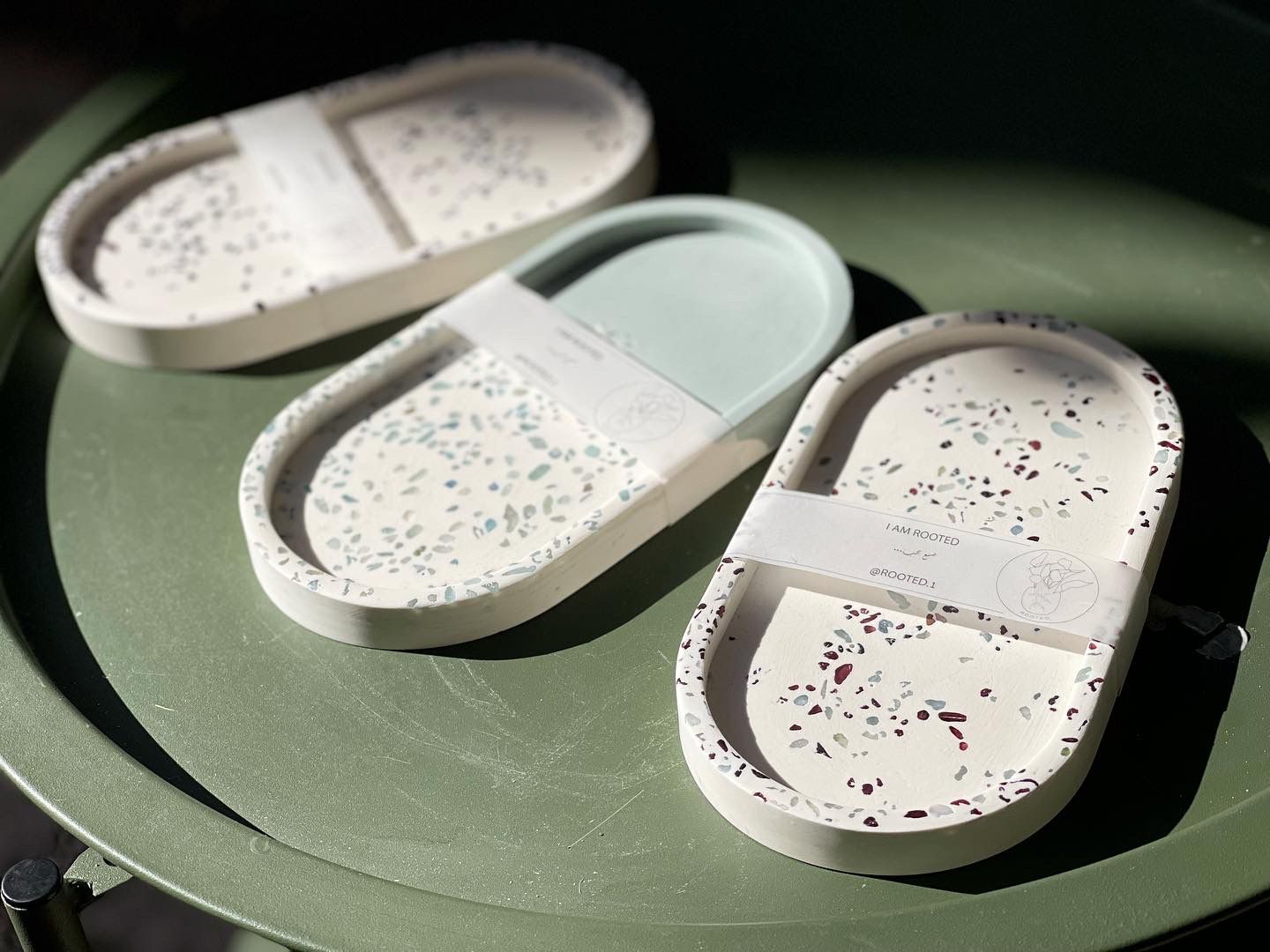 Crystals X Jesmonite tray